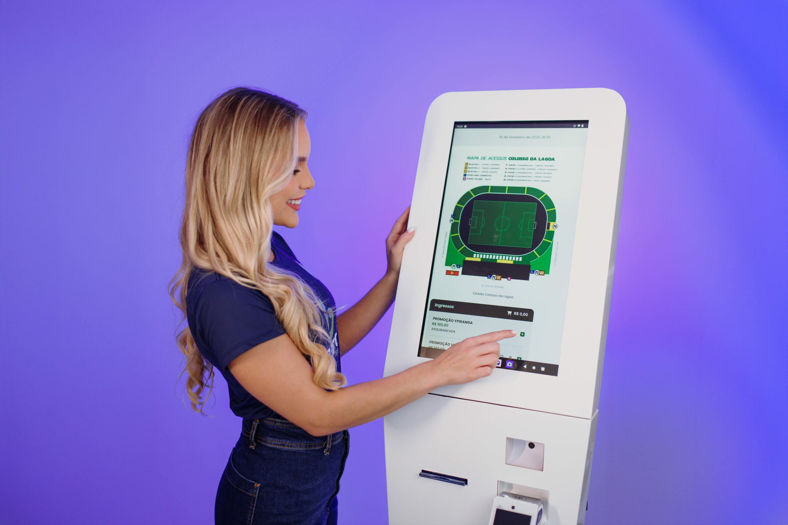 totem de autoatendimento